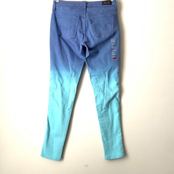 Levi’s Legging Super Skinny Ultra Low Rise 535 Stretch Ombre Pants - Picture 2 of 11